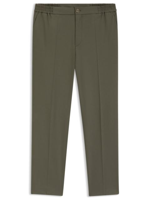 SLIM-FIT TROUSERS IN WOOL POPLIN