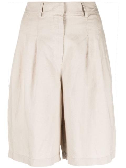 pleat-detail tailored shorts