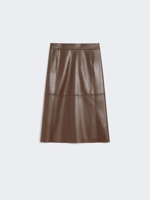 PLATA Coated fabric skirt