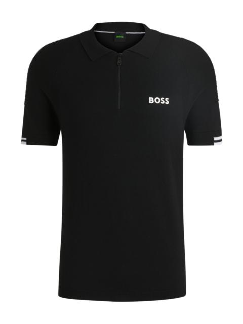 ACTIVE SLIM-FIT KNIT POLO WITH MOISTURE MANAGEMENT