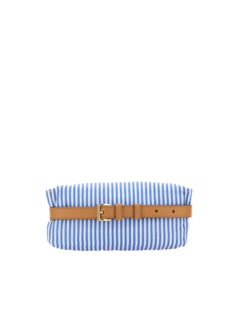 striped belt bag