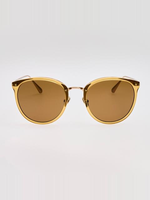 Calthorpe Sunglasses in Khaki and Gold