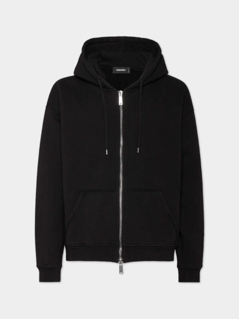 RELAX FIT ZIPPED HOODIE