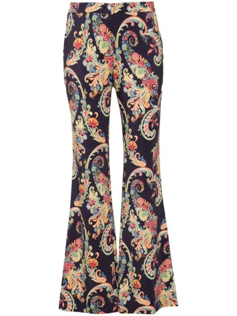 paisley-print trousers