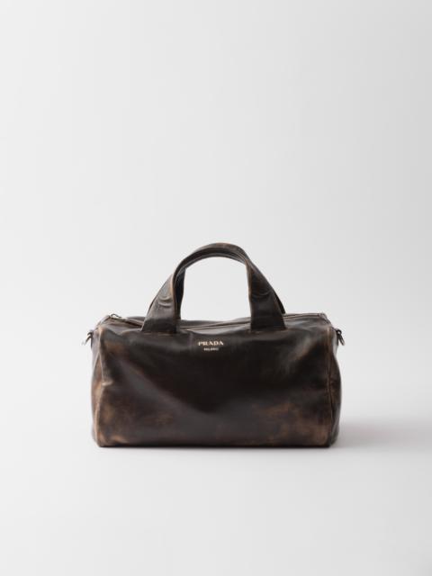 Nappa leather duffle bag