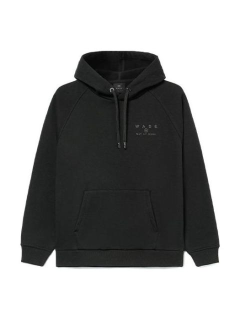 Li-Ning Wade Series Logo Printing Stay Warm Loose Hoodie 'Black' AWDR799-4