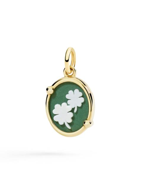 FOUR-LEAF CLOVER CAMEO CHARM