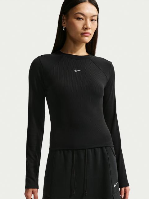 Nike Sportswear Chill Knit Women's Tight Long-Sleeve Ribbed Top