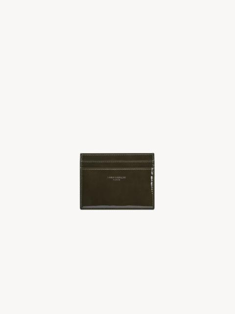 SAINT LAURENT PARIS CARD CASE IN PATENT LEATHER