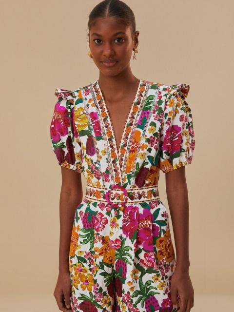 Off-White Flowerful Sketch Romper
