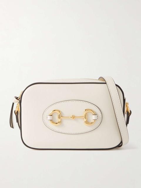 1955 horsebit-embellished textured-leather bag