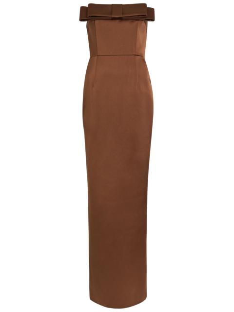 The New Arrivals Ilkyaz Ozel Sisu Strapless Satin Maxi Dress