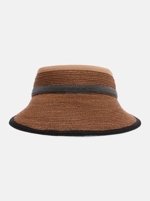 Monili hemp and cotton-blend visor