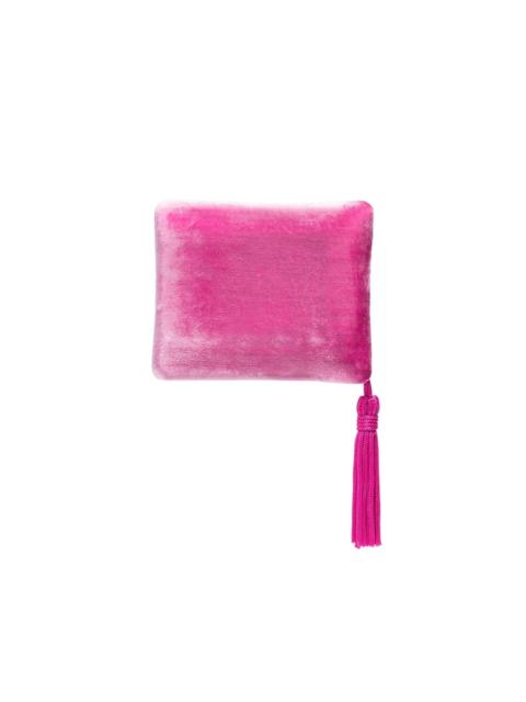 tassel-trimmed velvet case