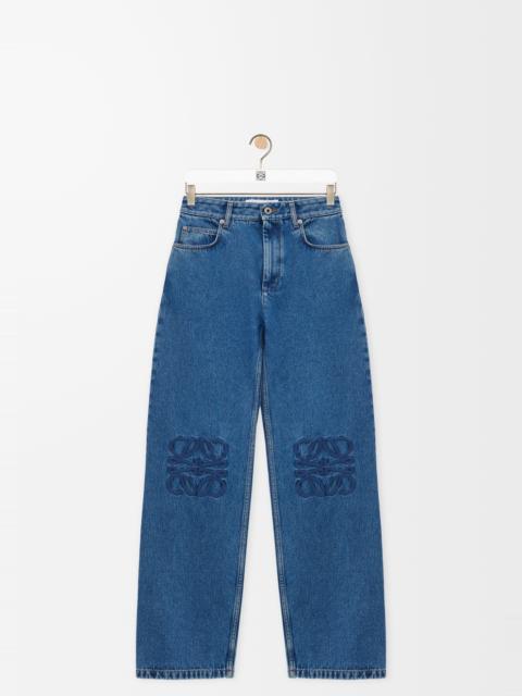 Anagram baggy jeans in denim