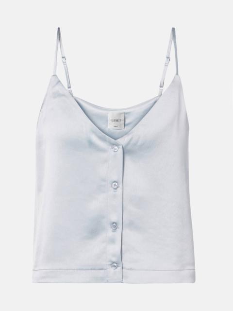 Barb Button satin camisole