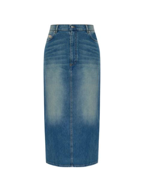 logo-label midi skirt