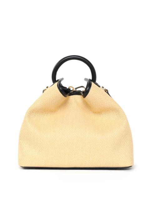 Raisin Raffia/Leather Natural/Black