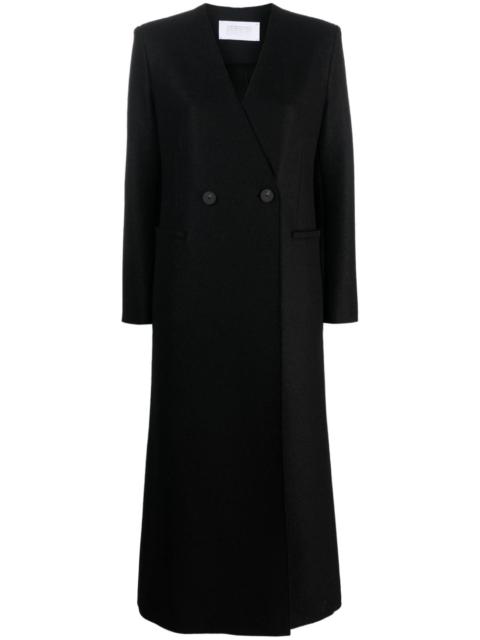 double-breasted wool coat