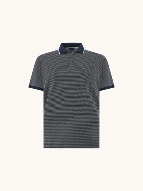 POLO IN DOUBLE MERCERISED COTTON JERSEY