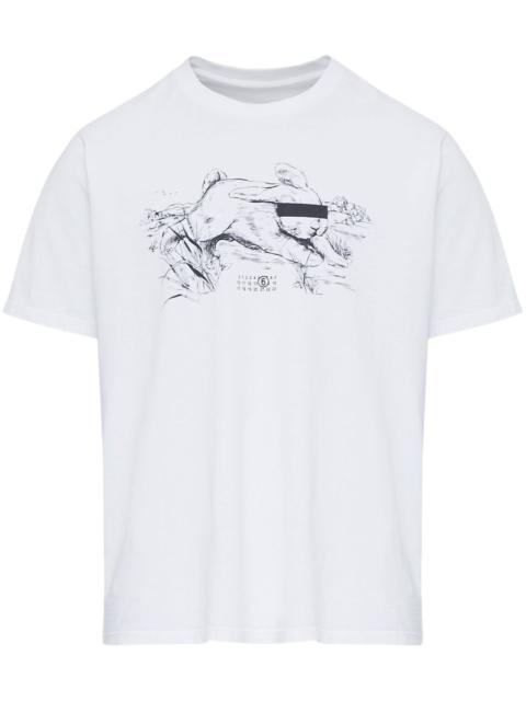 illustration-print T-shirt