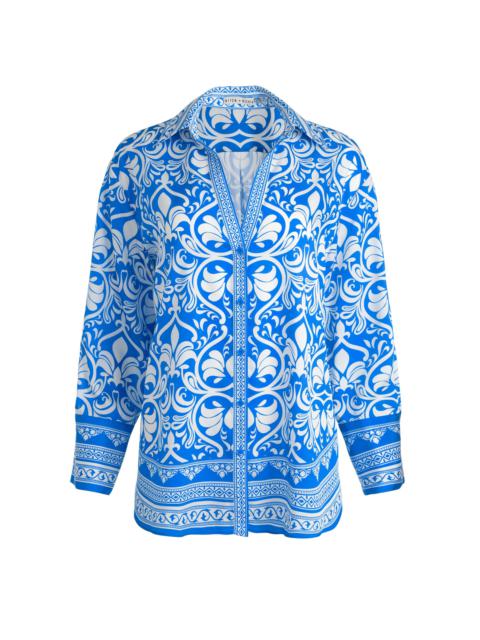 KIVA OVERSIZED PAJAMA SHIRT