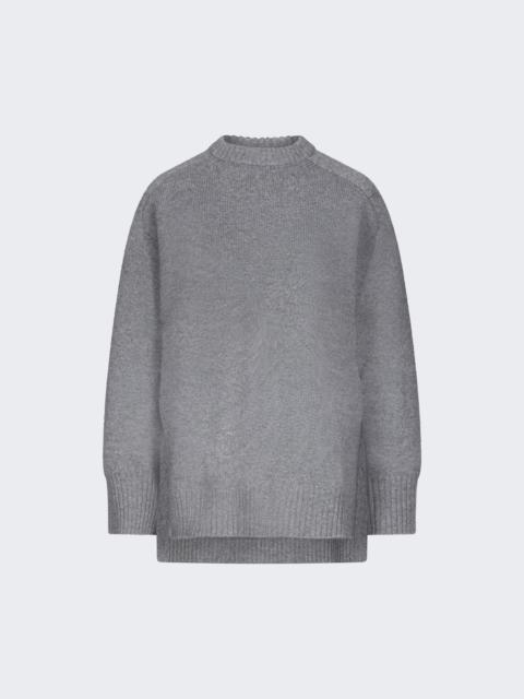 Safi Lds Long Sweater Anthracite Melange