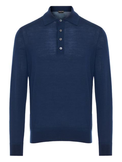 long-sleeve polo shirt