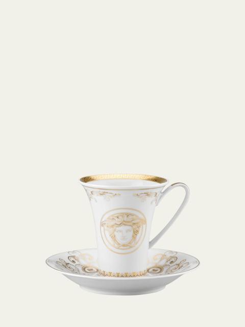 Medusa Gala Gold Coffee Cup & Saucer