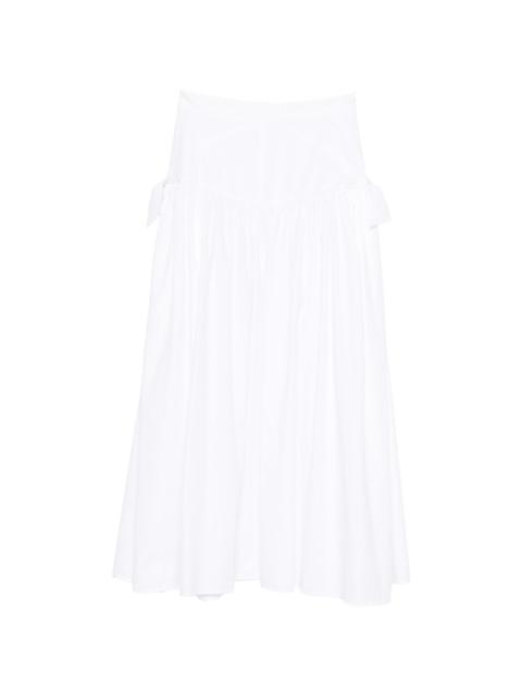 tie-detail A-line maxi skirt