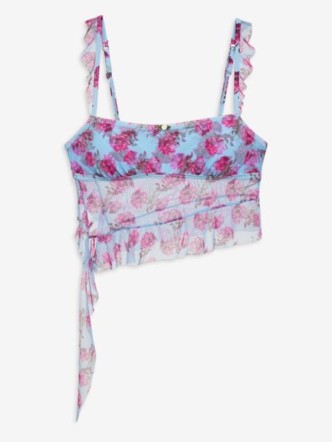 Floral Stems Ruffle Tankini