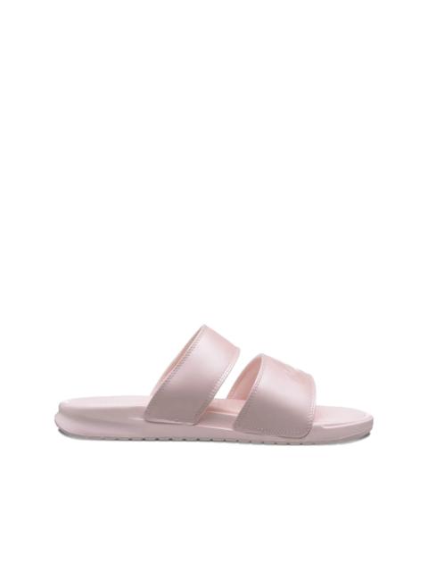 double-strap slide sandals