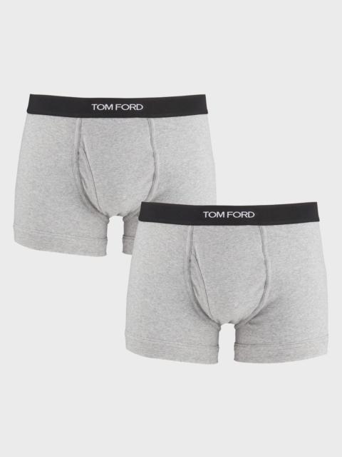 Men's 2-Pack Solid Jersey Boxer Briefs