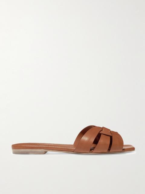 Tribute Woven Leather Slides