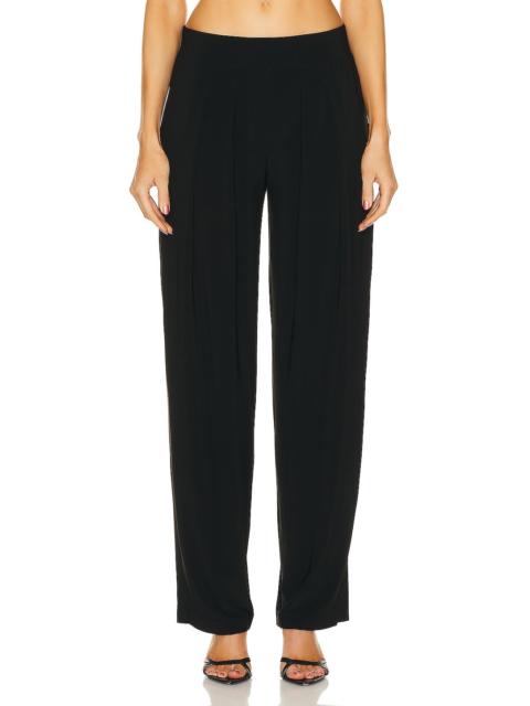 Low Rise Pleated Trouser