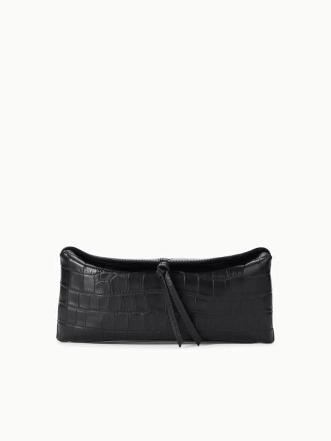 STAUD EVE CLUTCH BLACK CROCO