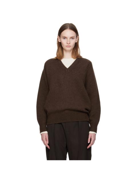 Brown Pound Alpaca Sweater