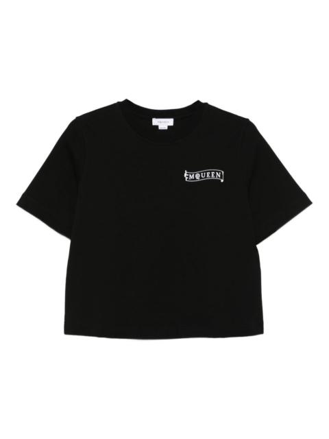 logo-embroidered short-sleeve T-shirt