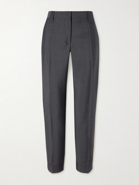 Formal Mohair And Wool-blend Straight-leg Pants