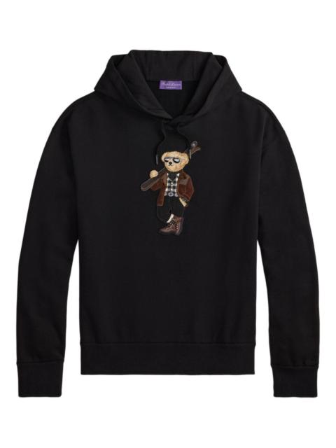 Teddy Bear-embroidered hoodie