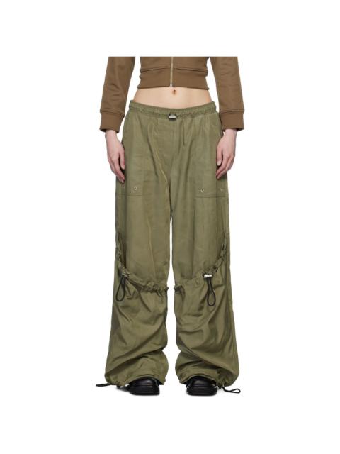 Khaki Long Cargo Pants