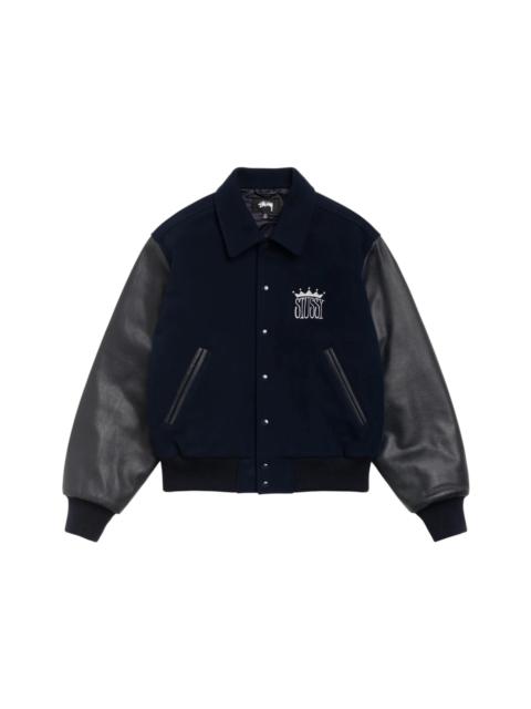 Stussy King Varsity Jacket Navy