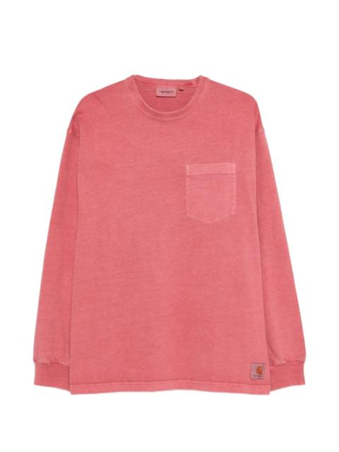 pocket long-sleeve T-shirt