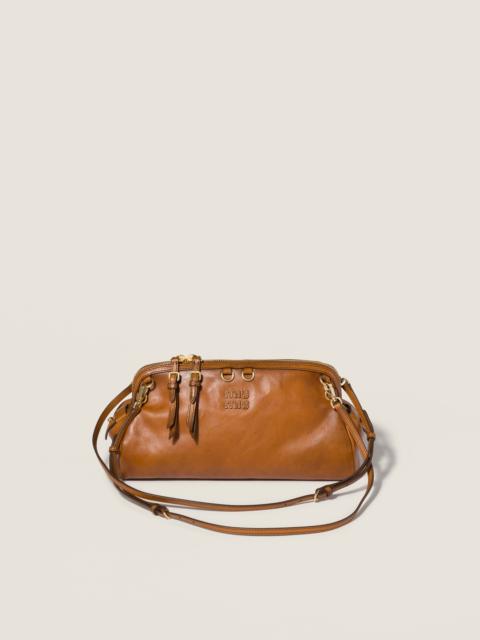 Caprice leather clutch