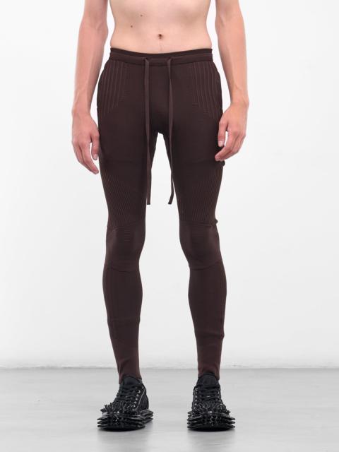 Rib-Knit Patterened Slim Leggings