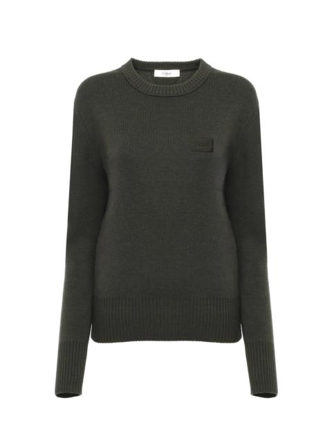 LOGO SWEATER IN A MERINO WOOL KNIT
