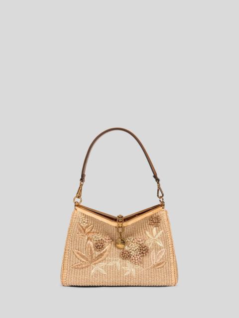 MEDIUM WOVEN RAFFIA VELA BAG