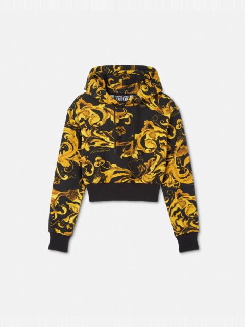 Porcelain Barocco Crop Hoodie