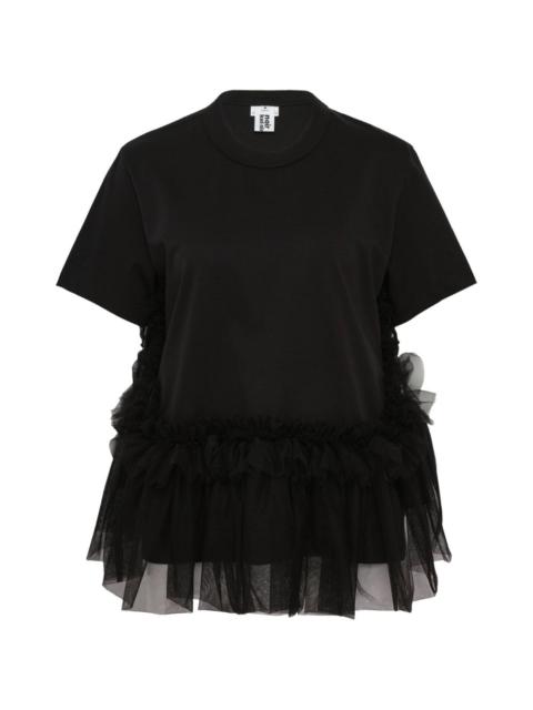 ruffled T-shirt