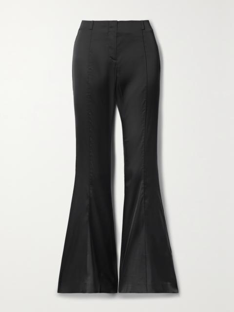 Flared Satin Pants